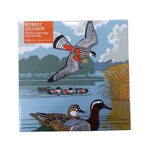 NEW Robert Gillmor‎ Ducks, Lapwings and Falcons 1000 piece jigsaw puzzle Birds!